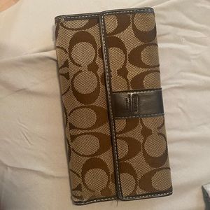 Coach trifold wallet